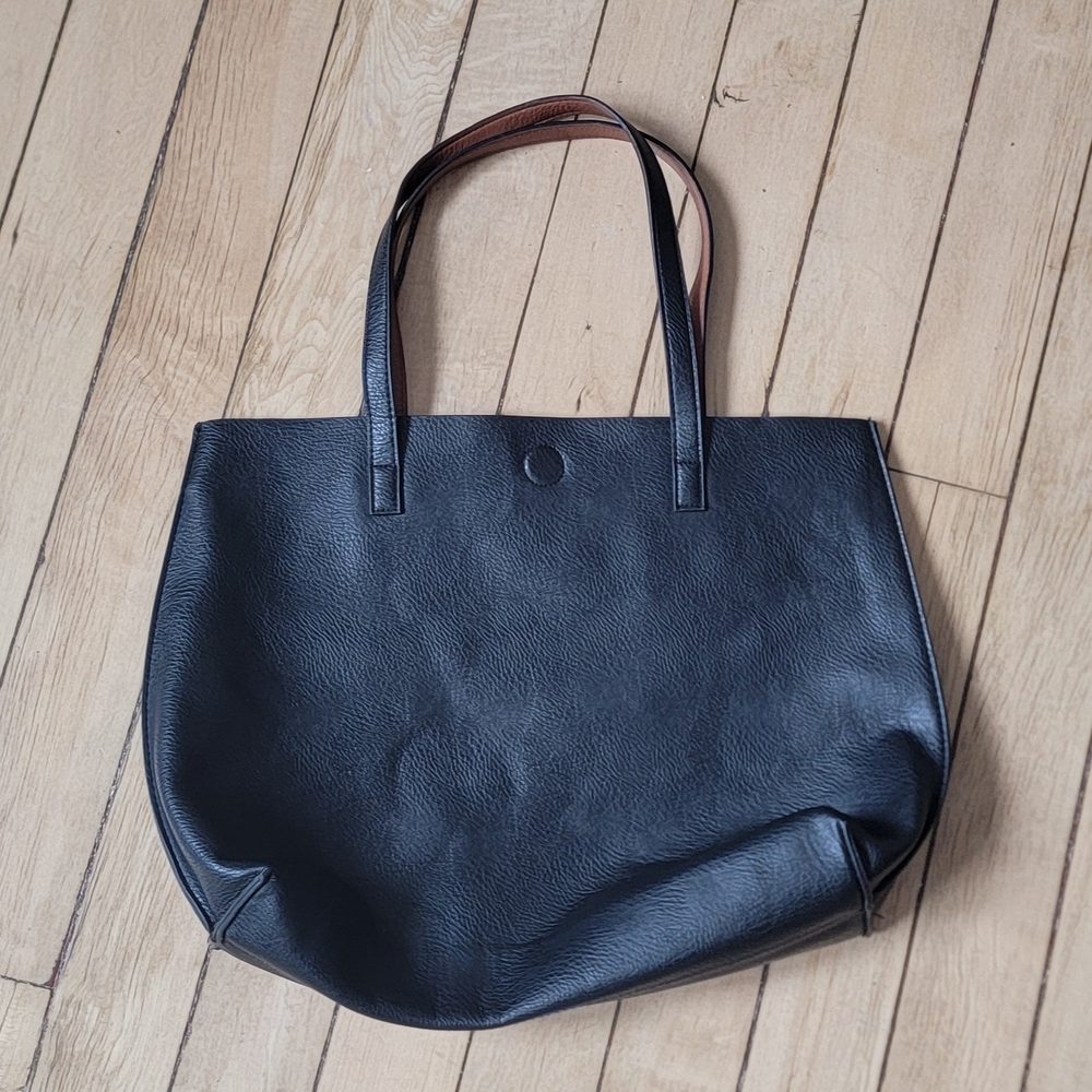 G.H. Bass & Co. Brown and Black Tote Bag